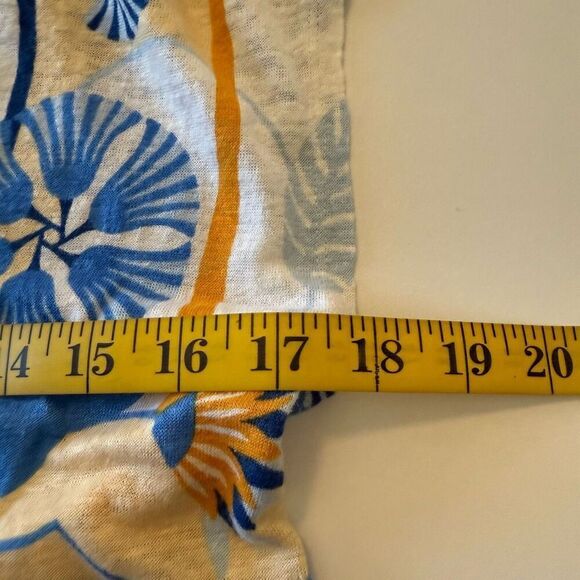 Nicole Miller Beachy Linen Top Sz M Coastal, Summer, Vacation - Picture 9 of 11
